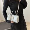 7 Color Pu Leather Ladies Brand Shoulder Bag With Coin Purse Crossbody Small Phone Bag Female Flap Messenger Bag Silver