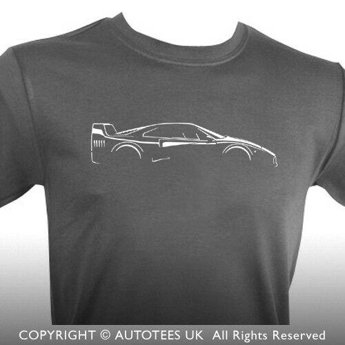 Unique F40 Autotees Car Sports Car Enthusiasts TShirt Summer Cotton Short Sleeve ONeck Unisexs T Shirt New S3XL