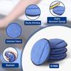 WORKPRO 12-Pack Car Wax Applicator Pads With Finger Pocket, Microfiber Soft Foam Polishing Pads For Car Detailing & Cleaning, Lint-Free, High