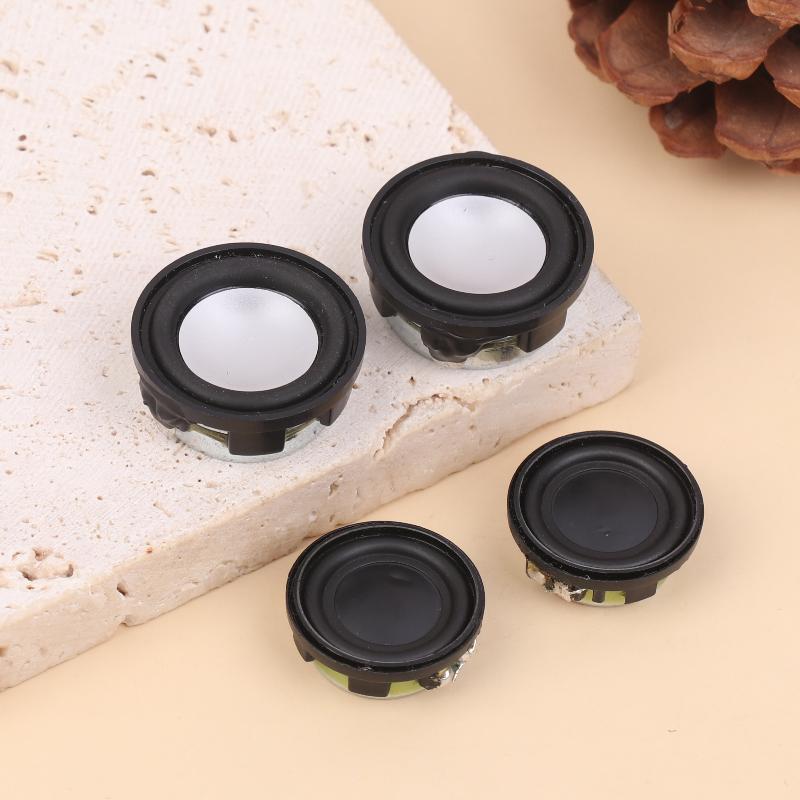 2 Stück 20/24 mm 4 Ohm 3 W Mini-Soundlautsprecher Runde Basslautsprecher Heimkino Lautsprecher Tragbare DIY-Lautsprecher