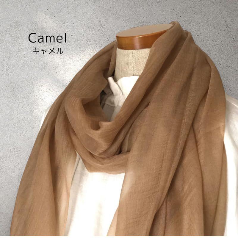 Used [New] [niko25] Sheer Cashmere 100% Stole, Ultra-thin, Large Size, Airy, Lightweight, Silk-like Texture, UV Cut, Cooling Protection,