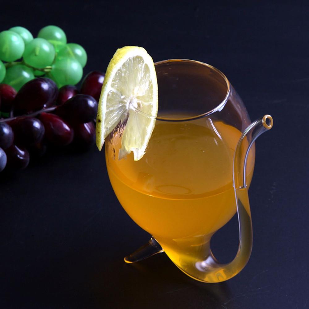 Heat Resistant Transparent Cocktail Glass Cup with Straw for Wine Whiskey Milk Juice Tea Sipping Sipping Cup with Drinking Tube