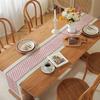 Boho Häkel-Tischläufer, Handgefertigtes Spitzen-Streifendesign, Gewebtes Rechteckiges Polyester-Tischdekor für Zuhause und Restaurant, Weihnachtsfeiertagsdekoration