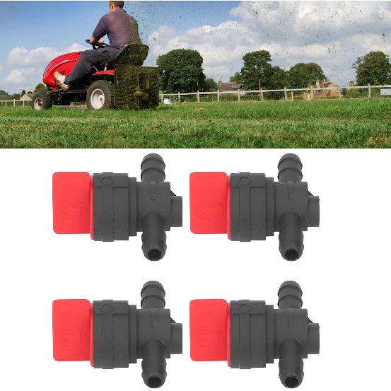 10Pcs Fuel Shut Off Valve, 1/4 Inline Fuel Cut Off Shut Off Valve Gas Fuel Small Engine On Off Fuel Switch Tap for 494768 5091H 5091K 697947 Lawn