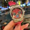New Oak Swiss Quartz Offshore Watch Women's New Personality Fashion Rubber Large Dial Electronic Waterproof Watch