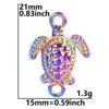 10pcs/Lot Multistyle Animal Pendants Rainbow Charms For Jewelry Making Supplies Eagle Bat Elephant Charm Frog Duck Shark Pendant