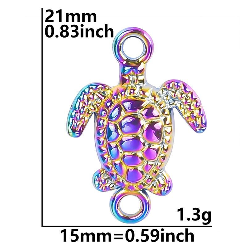 10pcs/Lot Multistyle Animal Pendants Rainbow Charms For Jewelry Making Supplies Eagle Bat Elephant Charm Frog Duck Shark Pendant