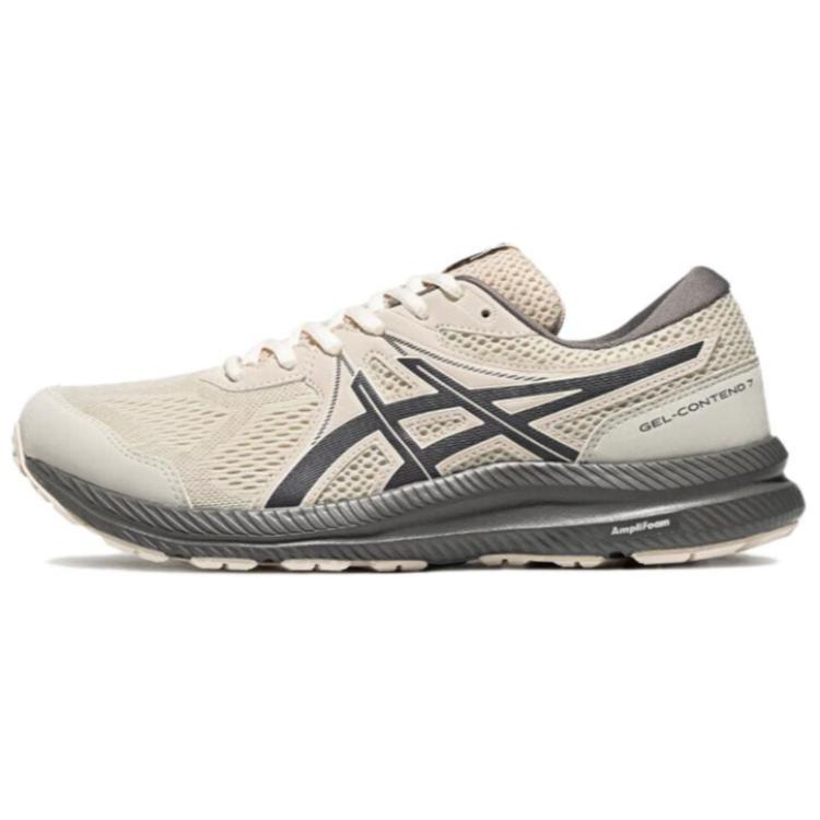 Asics Gel-Contend 7 Comfortable Casual Durable Shock-Absorbing Breathable Low-Top Running Shoes Men sneaker Light-Gray 1011B730-300