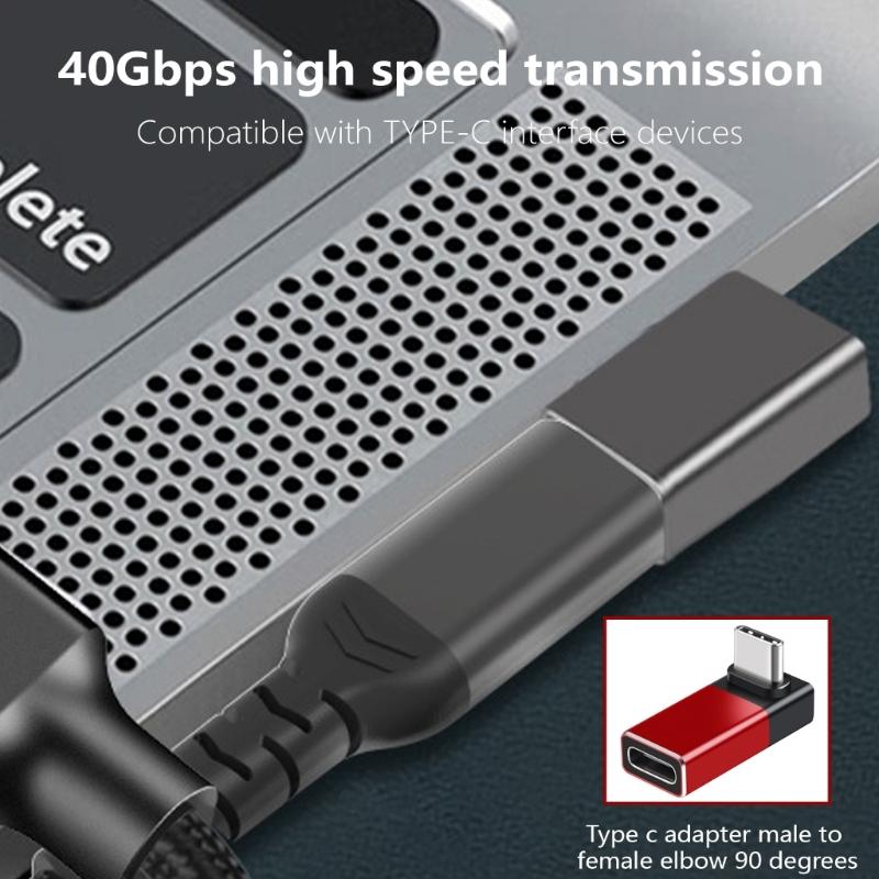 USB C Adapters TypeC Male to Female Adapters Extenders Support 240W Fast Charging 40Gbps Data 8K@60Hz VideoOutput