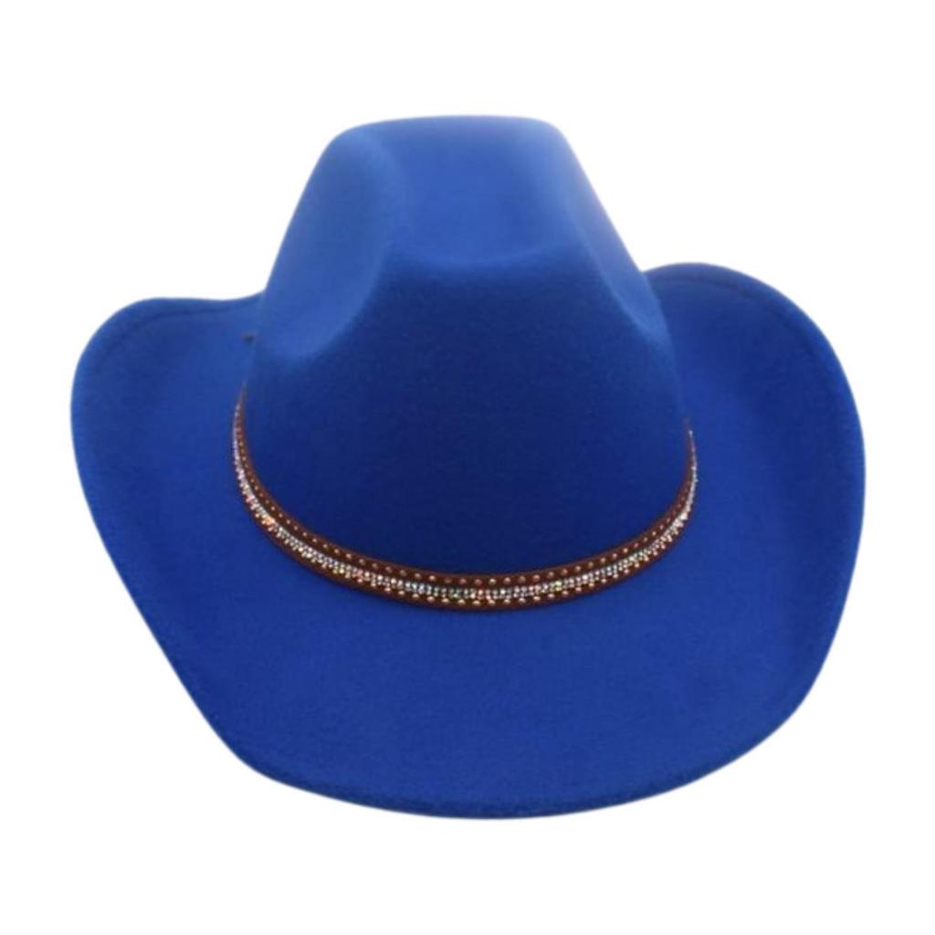 Premium Middle Diamond Accessory Hat Cowboy Hat British Style Jazz Hat Men And Women