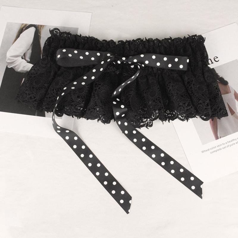 Elastic Corset Waist Belt Lace Elastic Belt Stretchy Belt For Dresses Lace Up Waistband Waist Cincher Belt