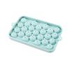 Soft Bottom Ice Mold Sphere Silicone Ice Cube Tray with Lid Easy-release Round Ball Mold for Whiskey Cocktails