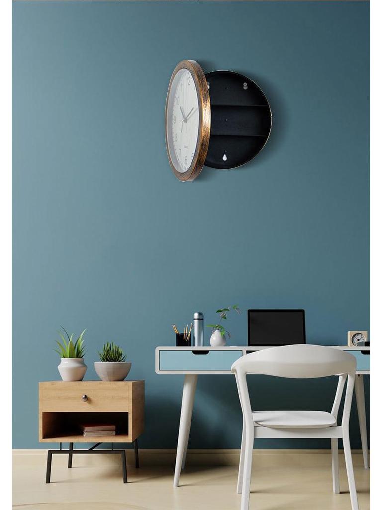 Creative Retro Wall Clock with Hidden Jewelry Storage – Decorative Bestseller for Living Rooms