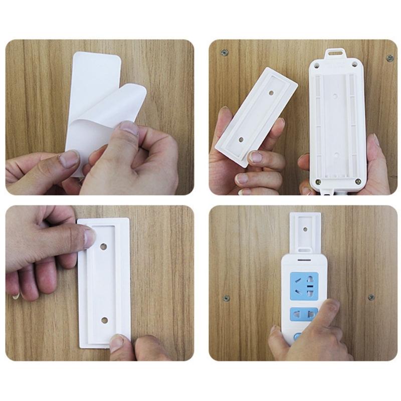 5pcs Multipurpose Adhesive Power Strips Mounts for Home Office Supplies and Dormitory Cable Managements Solution