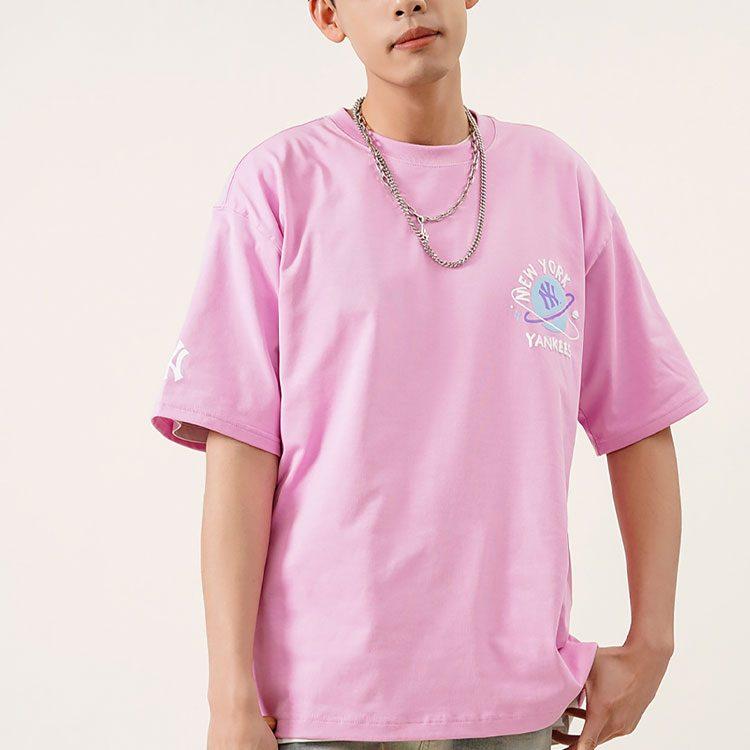 MLB New York Yankees T Shirt Unisex Pink 3ATSL4023-50PKS