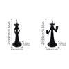 Halloween Witch Sculpture Candle Stand With  Base Durable Resin  For  Party