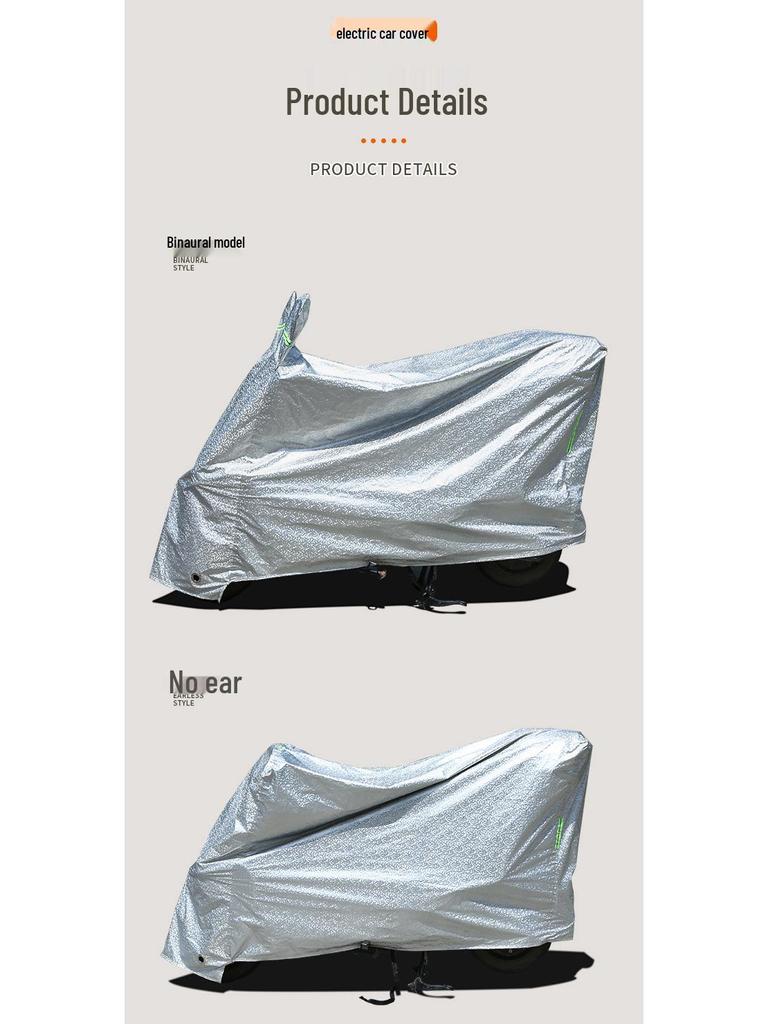 Rainproof Dustproof Electric Vehicle & Motorcycle Cover for Battery and Bicycle Cars - Special Sunscreen Protection