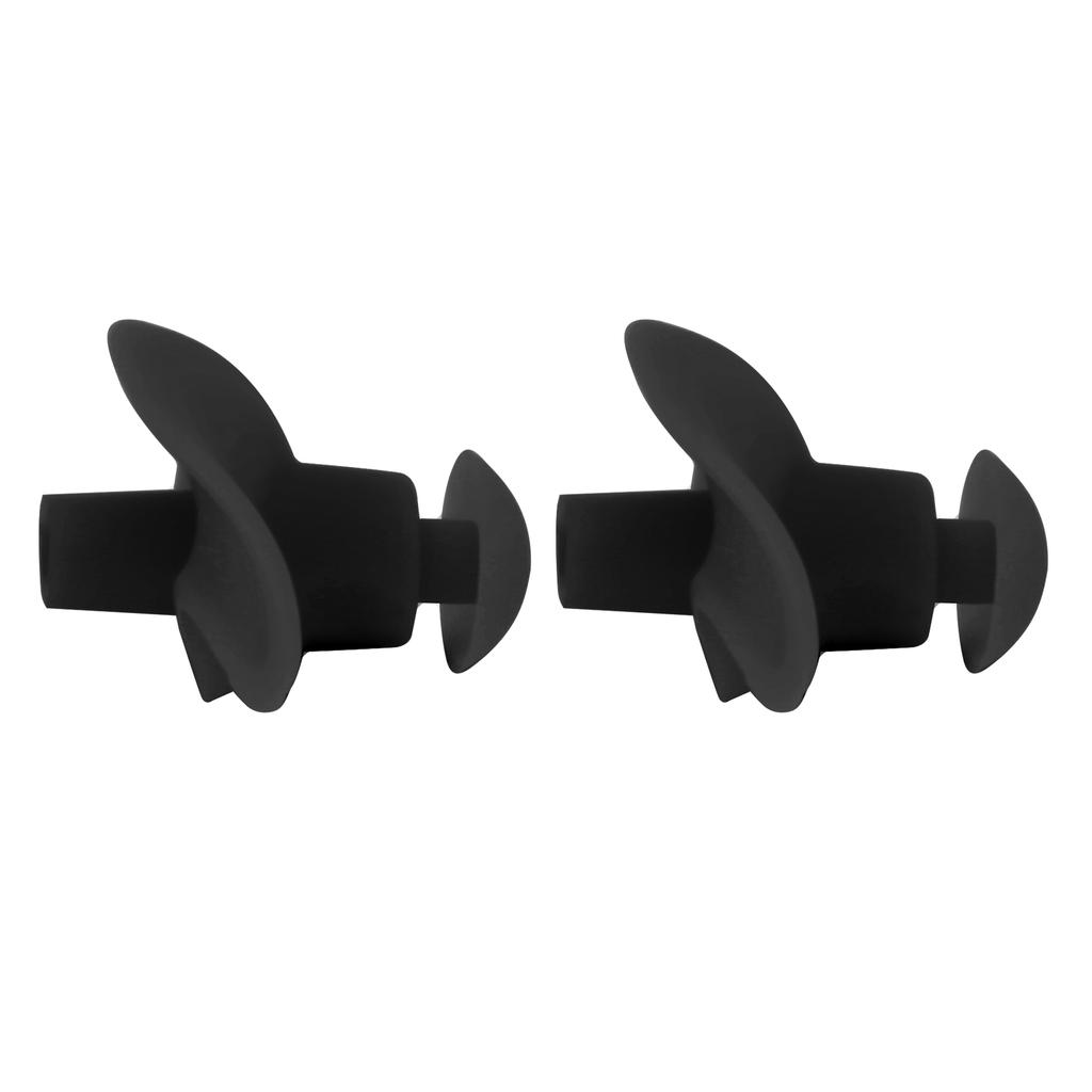 1 Pair Swimming Ear Plugs Soft Silica Gel Waterproof DustProof Water Sports Swim Earplugs(Black in Bulk )
