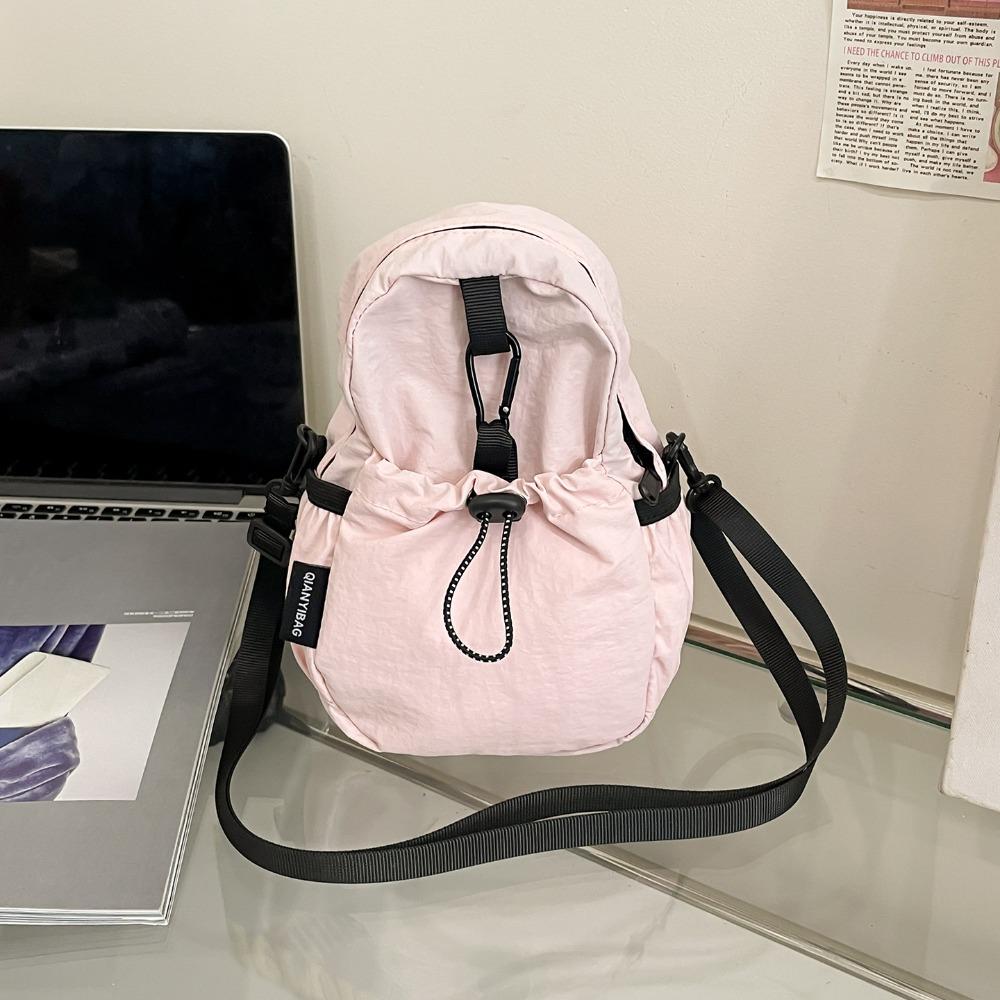 Coin Pouch Drawstring Crossbody Bag Sports Mobile Phone Pack Portable Nylon Shoulder Bag  Travel