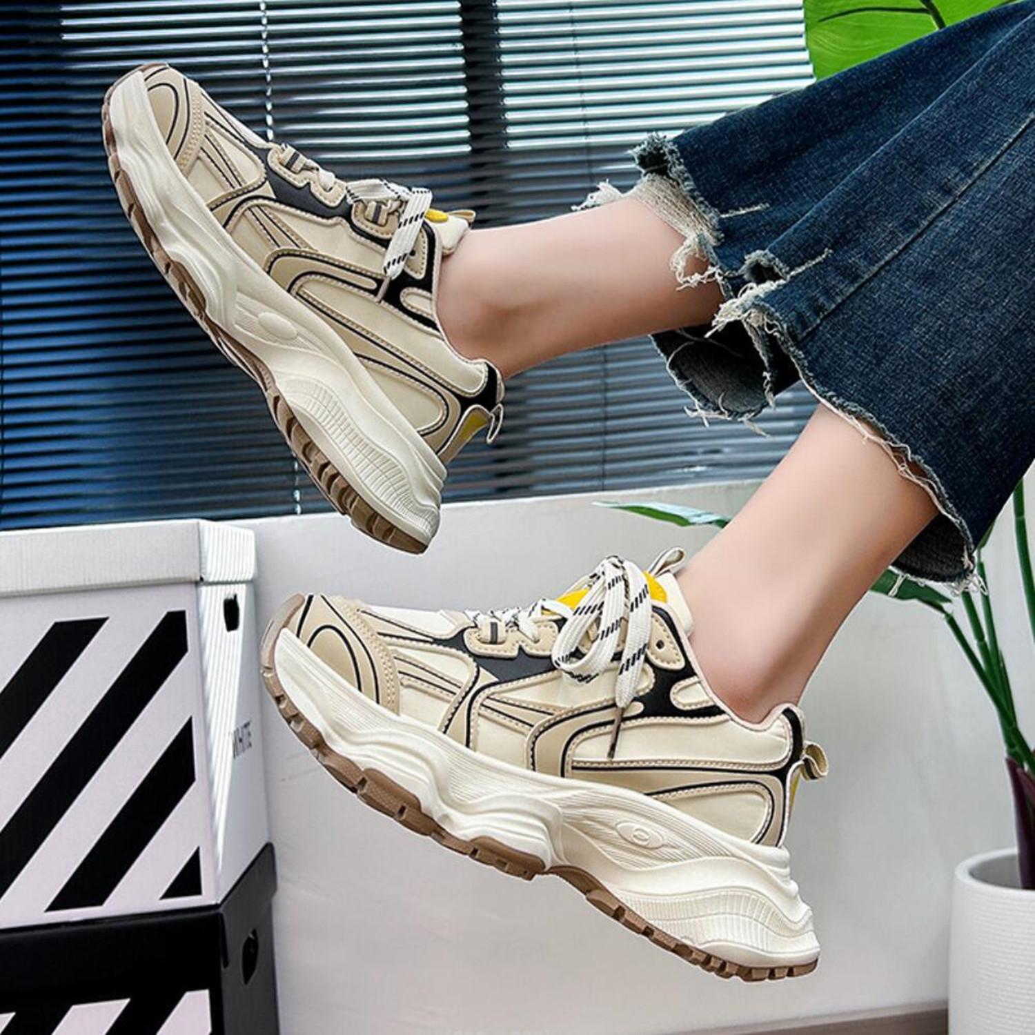 Модные женские повседневные кроссовки на высокой платформе 6 см — фото 5