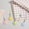 Resin Cherry Blossom Keychain Colorful Keyring New Mobile Phone Lanyard  Gift