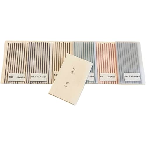 Wayu 60-stick Trial Set with Thank You Card, 6 Assorted Aroma Incense Sticks