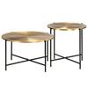 Day and Night - Day and Night Table Set with MDF Brass Cover 2 Units