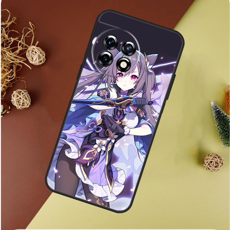Genshin Impact Keqing For OnePlus Nord CE 4 3 2 Lite N20 N30 9 10 Pro 8T 9RT 10T 10R 13R 12R 11 12 13 Phone Case