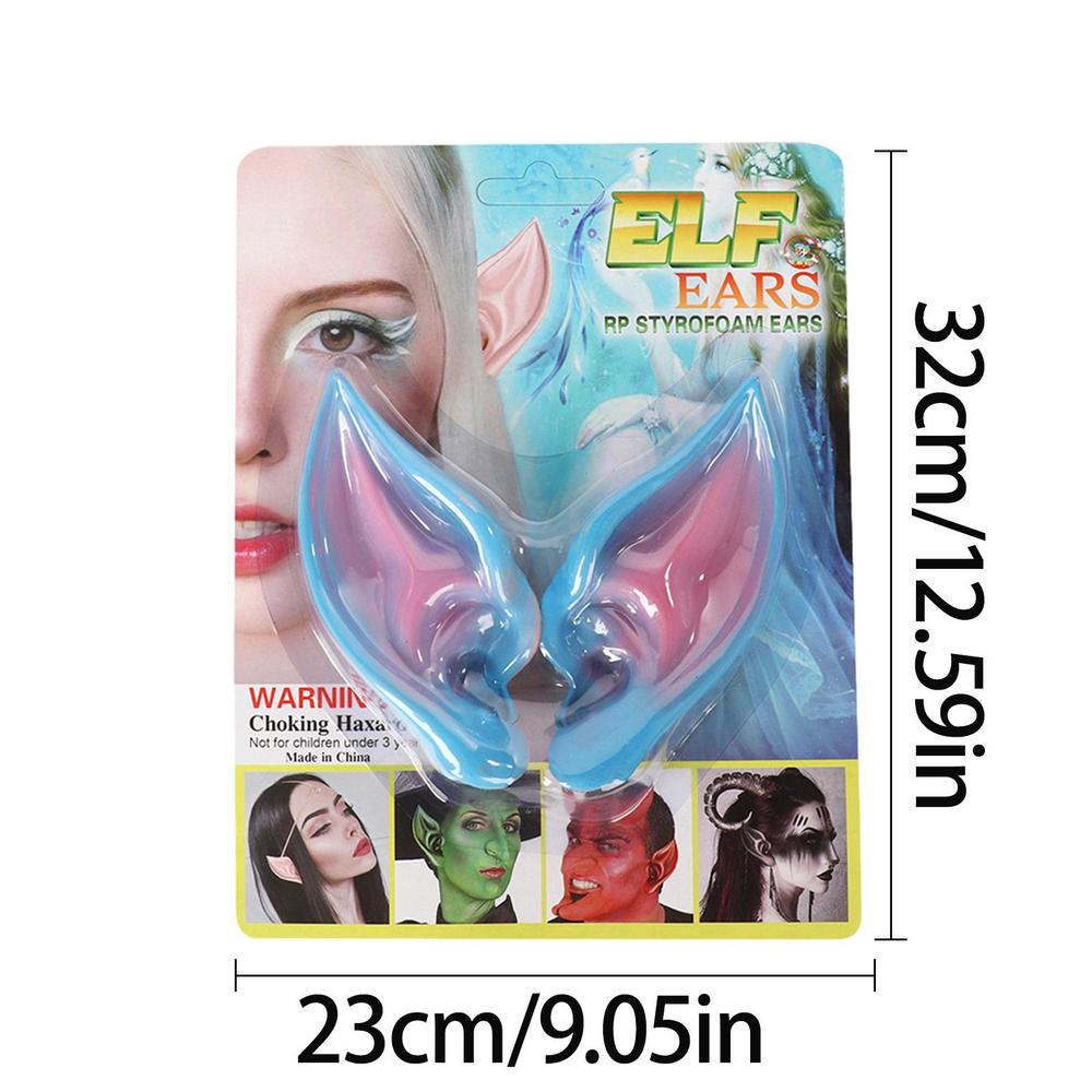 Latex Elf Ears Vampire Pixiel Fake Ears Halloween Elf Cos Props Pair of Costume Fake Ears Role Play Performance Props Party
