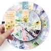 51 Flower Bookmark Doodle Stickers: Personalized Fresh Flower Slogan Decorations for Phone Cases, Water Cups, and Books