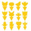Insect Trap Sticky Board Deformation Fly Trap Mosquito Trap Yellow Board Floral Pattern Sticky Trap Insect Catcher