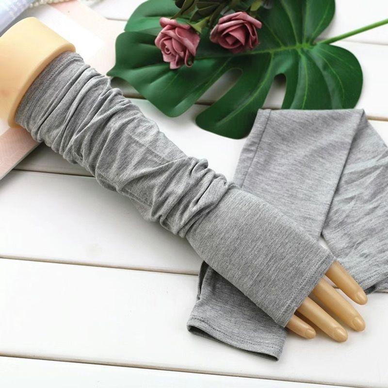 

Pure Cotton Modal Cotton Arm Oversleeve Men s and Women s Long Oversleeve Gloves Arm Protector Wrist Oversleeve Air-Conditioned Room Heattech Straight-leg_Gray One size