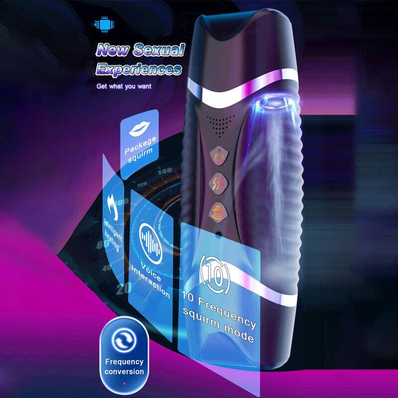 Автоматический мастурбатор для мужчин, мягкий рот, минет, присоска, вагинальный согревающий мужской мастурбатор, инструменты для взрослых, 18 секс-игрушек