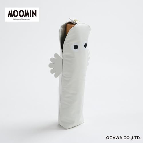 Ogawa Folding Parasol for Women: Heat-shielding, sun-blocking, UV-cut (99%+), 50cm, 6 ribs, manual opening, Moomin/Hattifatteners design, water-repell