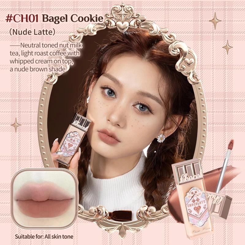 Flower Knows Crème Lèvres Nuage de Chocolat Mat Léger Longue Tenue Rouge à Lèvres Liquide Maquillage Boue à Lèvres 4.5ml Imperméable
