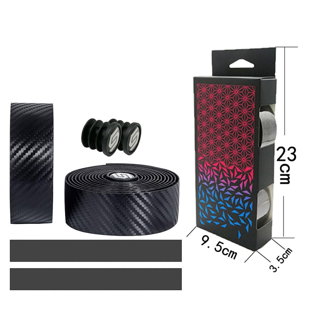 2150mm Long Bicycle Adhesive Bar Grip Tape Anti-Slip Carbon Fiber Pattern