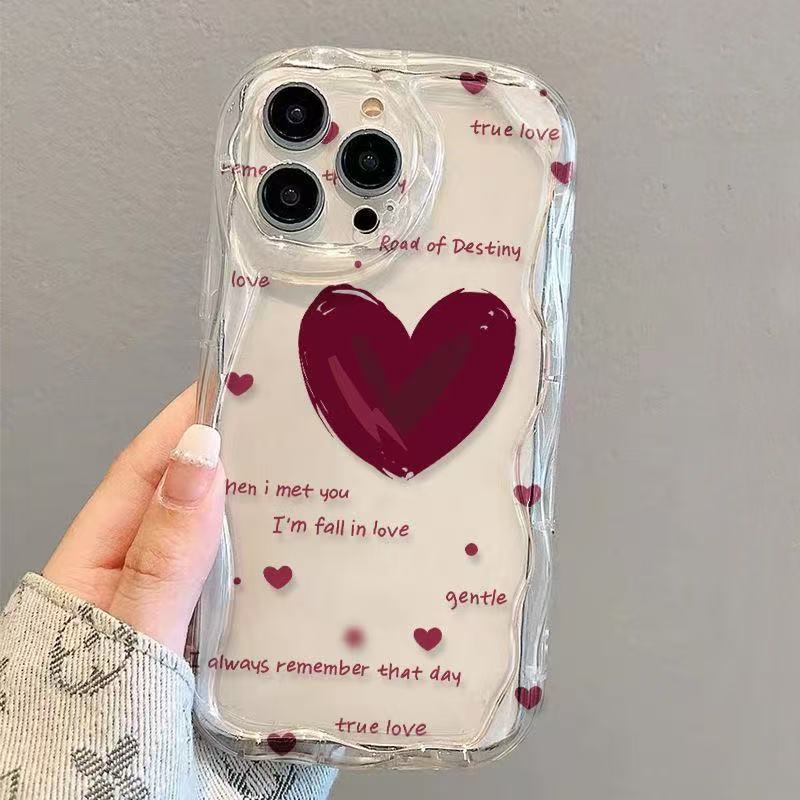 Curved edge is suitable for iphone17promax mobile phone case 11 transparent Apple 16 anti-drop 14pro Japan and South Korea 13/15