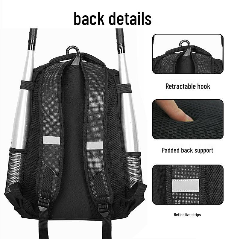 GO Baseball Softball Backpack for Training & Competition - Outdoor Sports Equipment Bag for Children & Adults