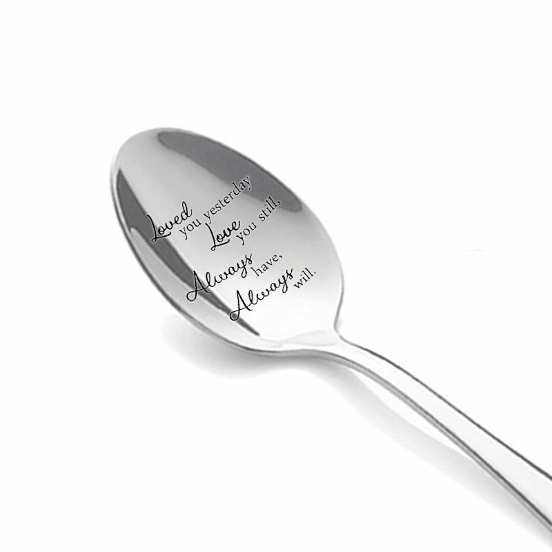 Christmas Wedding Anniversary Valentine's Day Gift Stainless Steel Long Handle Spoon Spoon