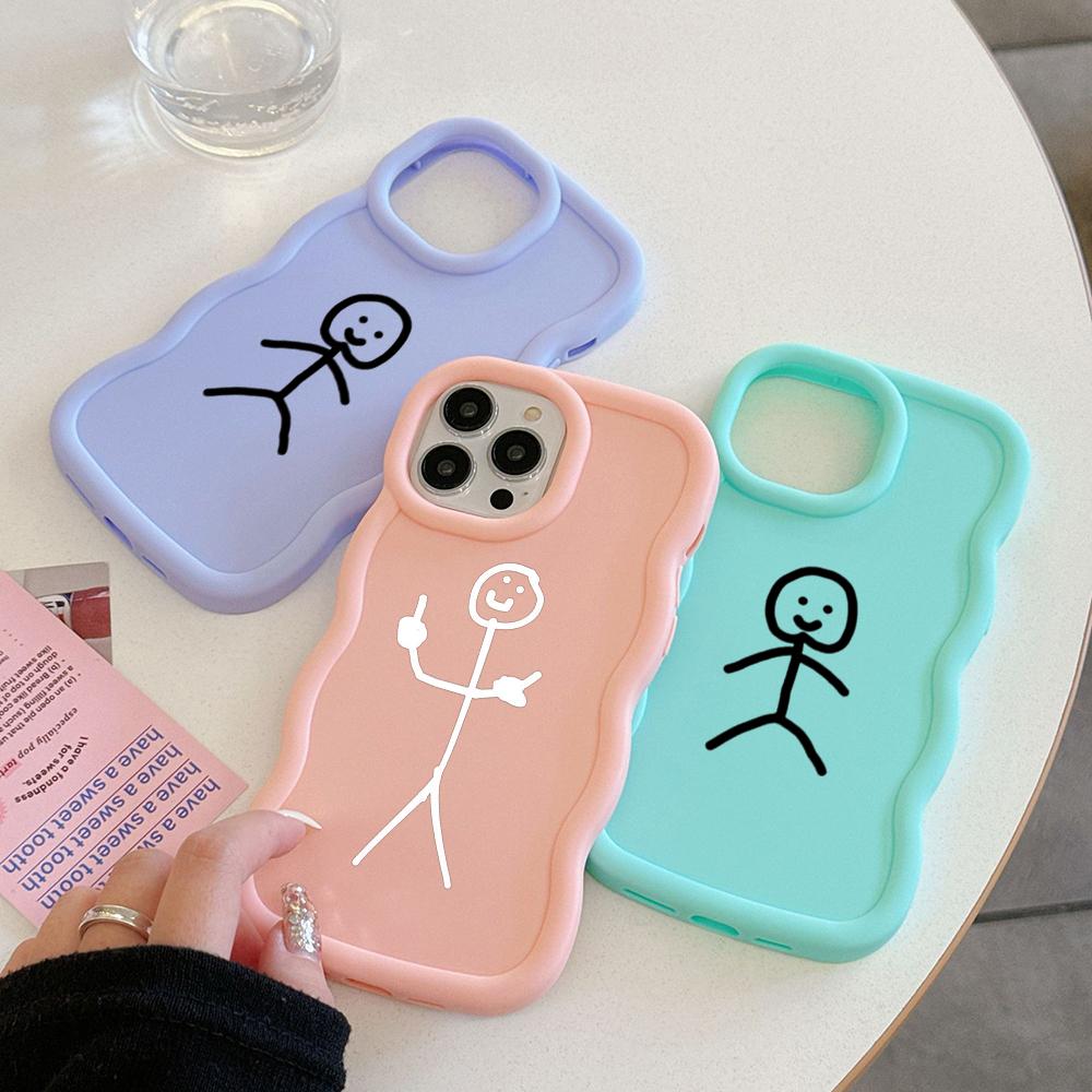 Чехлы для телефонов N79 Cartoon Matchman art Macaron Wavy Edge для iPhone 16 Pro — фото 3