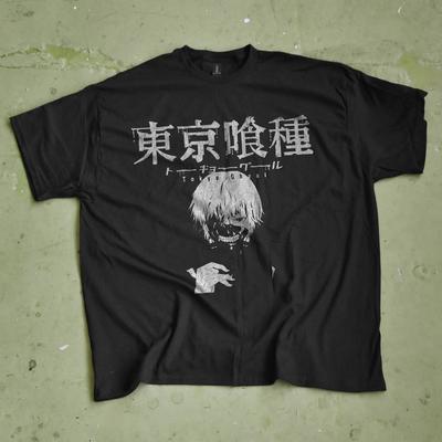 Tokyo Ghoul Anime Washed Oversize TShirt Ken Kaneki Anime Tee Gift Grunge Geek Unisex T-Shirt