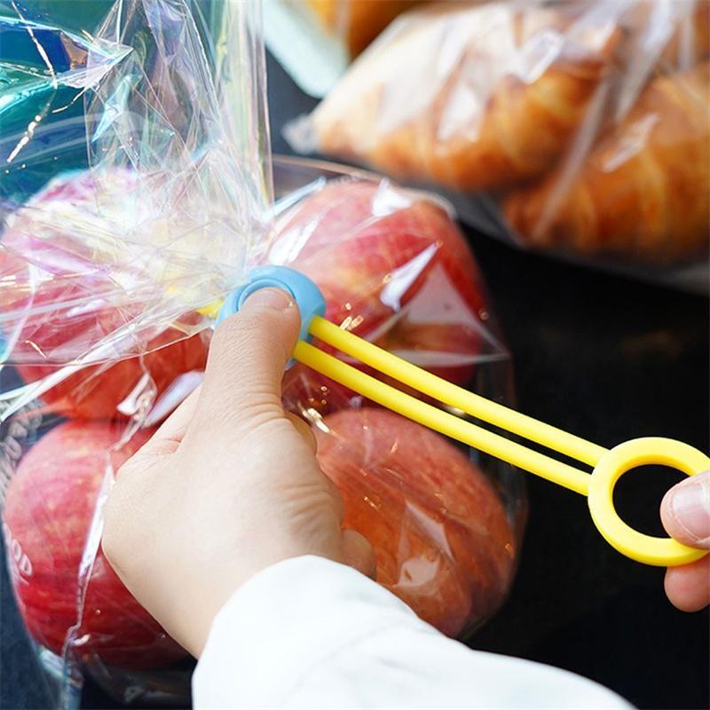 Mehrzweck-Versiegelung, Silikon-Kabelklemmen, Organizer, Snack, feuchtigkeitsbeständig, hält frische Dichtungsklemmen (2–10 Stück, zufällige Farben)