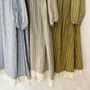 Spring Floral Forest Style Plus Size Lace Patchwork Linen Midi Dress