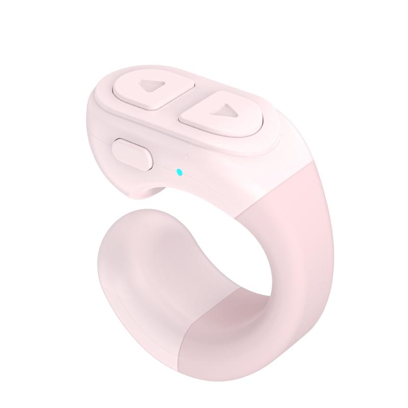 Bluetooth-compatible Remote Control Page Turner,Electronic Wireless Media Button Remote Selfie Control