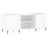 VidaXL Record Cabinet High Gloss White 121x38x48 Cm Engineered Wood 831670