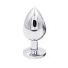 Metallic Gem-Studded Anal Plug for All Genders - SM Adult Erotic Toy