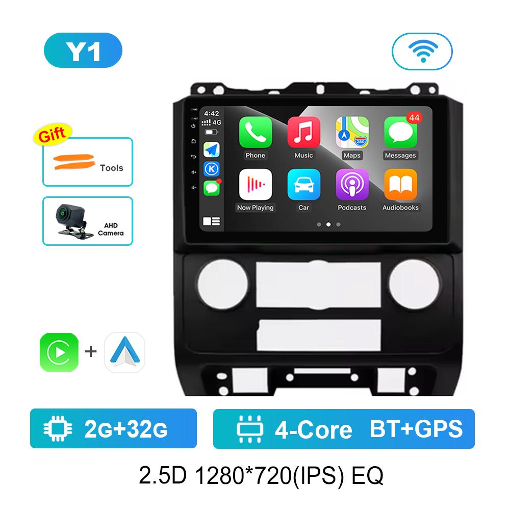9 '' Car Video Multimedia Player DSP Stereo for Ford Escape 2007 - 2012 Carplay Android OS WiFi GPS 4G Bluetooth Split Screen