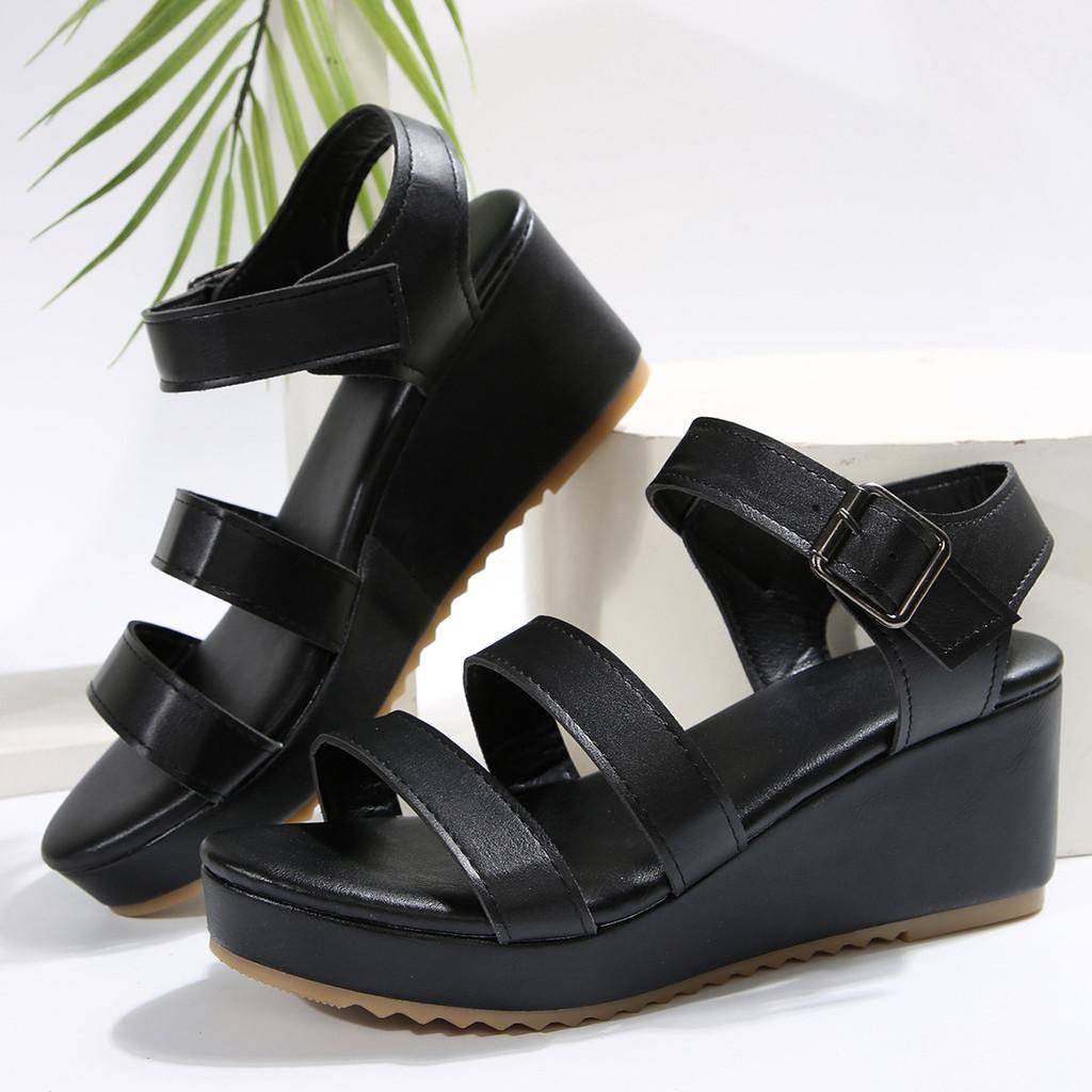 Roman Sandals For Women With Pu Upper And Rubber Sole Summer Footwear For Casual Outdoor Use