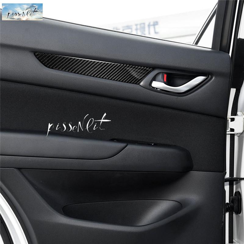 Für Mazda CX-5 2017, 100 % echte Kohlefaser, 4 Stück, Auto-Innentürgriffschalen-Schutzabdeckung, Zierleisten, Auto-Styling-Zubehör