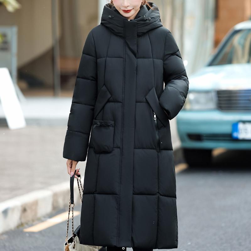 Fashion Woman Long Coat Winter Jackets Hooded Elegant Loose Thick Warm Plus Size Women's Parkas